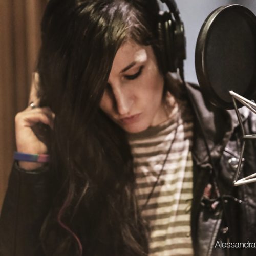 Maria Olivero - recording at Officine Meccaniche studio Milano - photo by Alessandra di Consoli