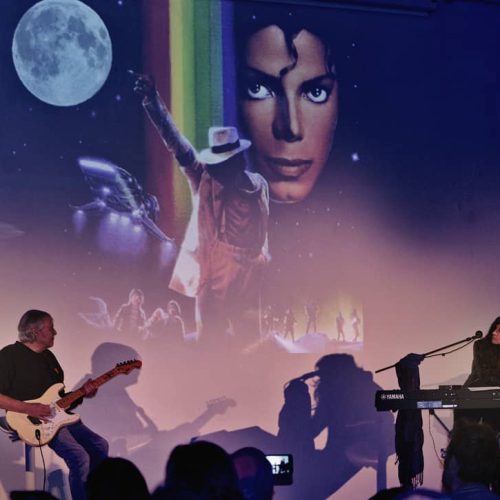 Writers Festival #7 - Frigoriferi Milanesi - La Luna da Leopardi a Michael Jackson - foto Maria Olivero performance with Mauro Roasio
